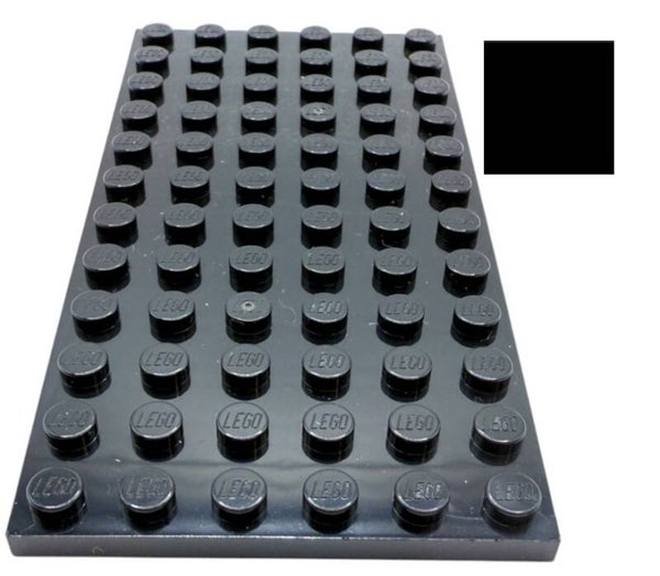 LEGO® Platte 6x12 schwarz 3028 302826 black Bauplatte Bodenplatte Grundplatte