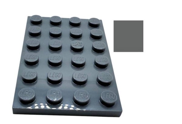 Lego® Platte 4x6 Dark Stone Grey 3032 4211115 beidseitig bebaubar dunkelgrau
