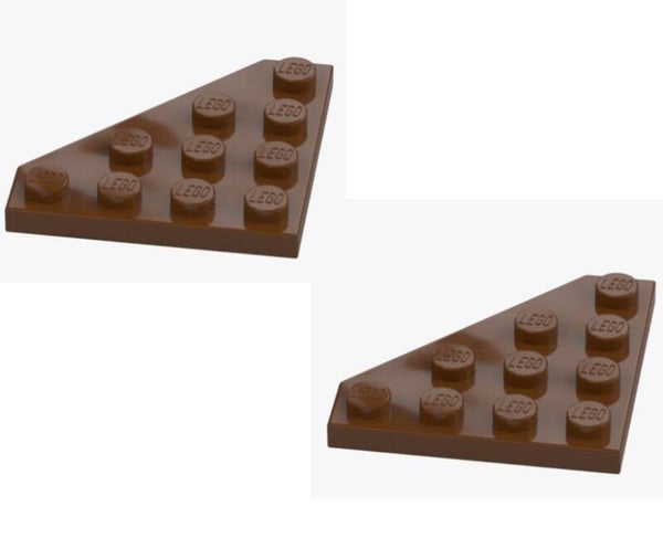 LEGO® 2x Eckplatte 4x4 45° Reddish Brown 30503 Neu Einzelteile braun 4224732