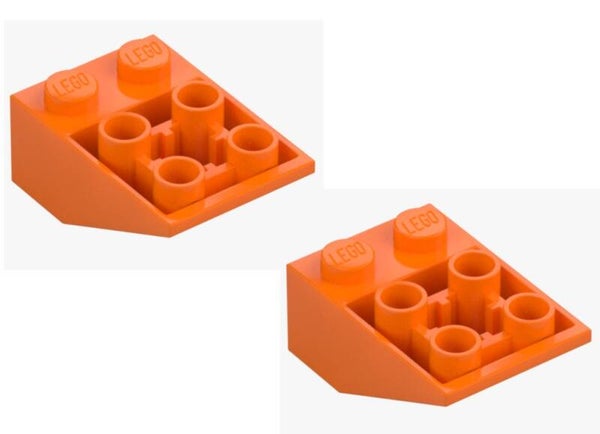 LEGO® 2x Dachstein Schrägstein invers 2x3 Bright Orange 3747 4121737 NEU