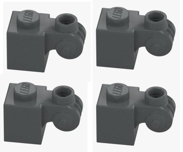 LEGO® 4x Ornamentstein 1x1x2 Dark Stone Grey20310 Neu Einzelteile 6388131 Grau
