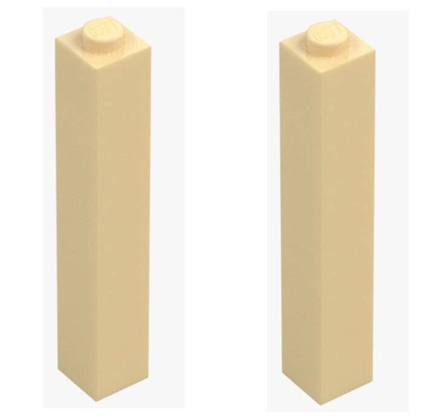 LEGO® 2x Stein 1x1x5 Brick Yellow 2453 Säule Basic Beige White 4112980 Tan