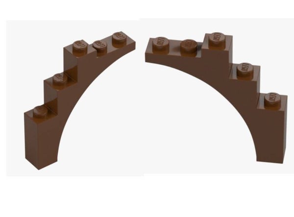 LEGO® 2x Bogenstein 1x5x4 Reddish Brown 14395 Arch Neu 6044725 Torbogen braun