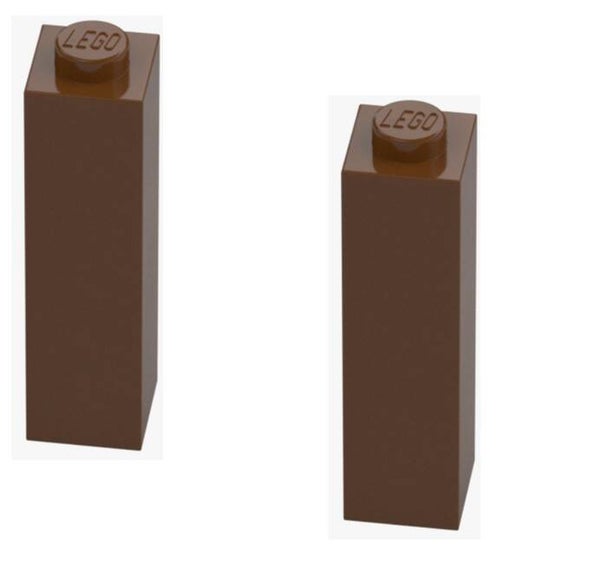 LEGO 2x Stein 1x1x3 Reddish Brown 14716 6177699 Baustein braun architektur