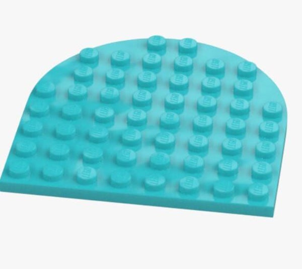 LEGO Platte 8x8 Halbkreis Medium Azure 41948 6296050 hellblau circle Plate NEU