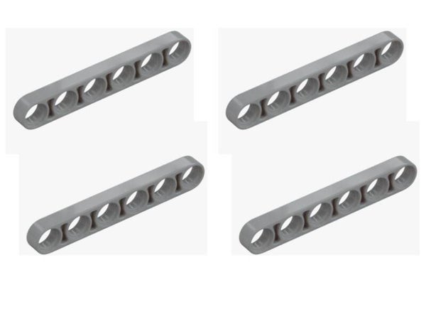4x LEGO Technic Liftarm dünn 6M hellgrau 28570 Beam thin Medium Stone Grey NEU