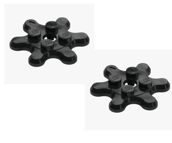 LEGO 2x Technic Zahnrad 6 Zähne Schwarz 35442 6306064 Gear Z6 Zahnradscheibe