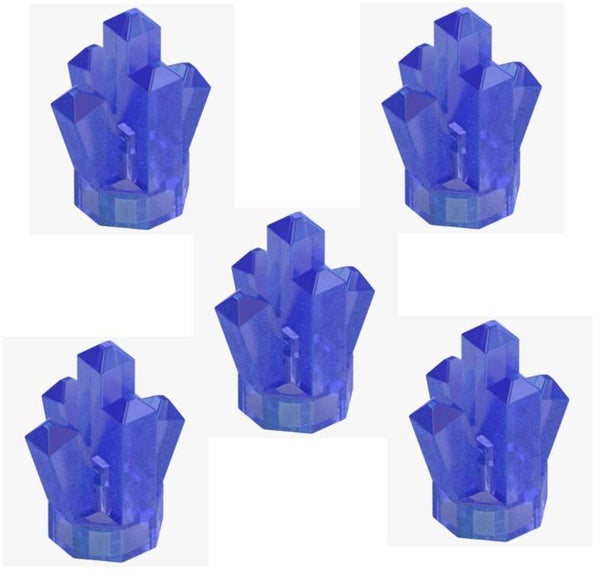 LEGO 5x Kristall Trans Bright Violet Opalescent 28623 6507866 Fels Transparent