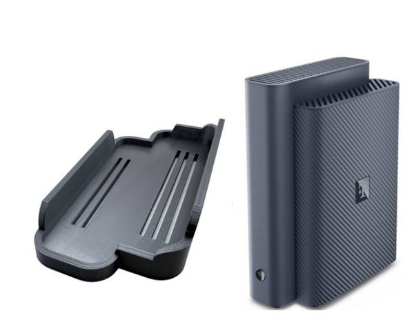 Wandhalterung f. Telekom Speedport 7 Router Lüftung neue Version grau metallic