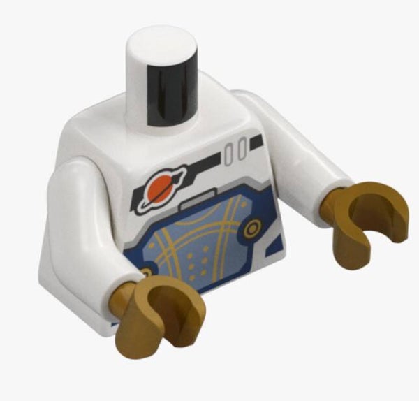 LEGO Minifigur Oberteil Space weiß 6551576 76382 Astronaut Torso Hemd bedruckt