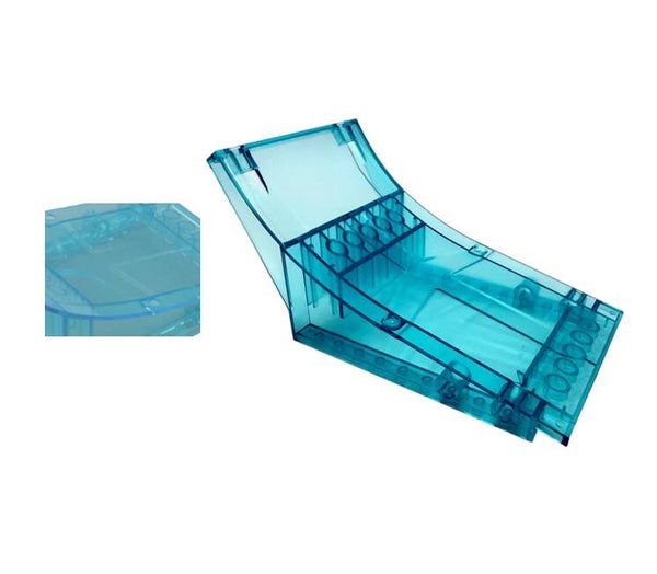 LEGO Rampe Sprungschanze Transparent Light Blue 77822 Park Stunt Ramp Section