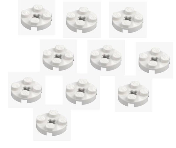 LEGO 10x Runde Platte 2x2 weiß 4032 Round Plate 403201 neu Basic Rund NEU