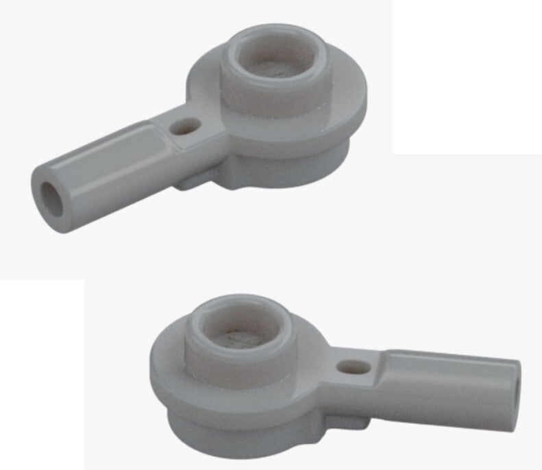 LEGO 2x Stange 1x1 Rund mit Achse hellgrau 32828 6227897 Medium Stone Grey NEU