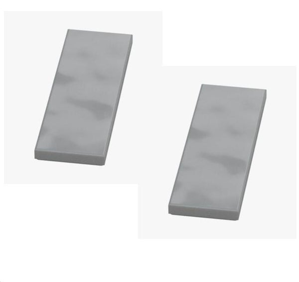 LEGO 2x Fliese 2x6 hellgrau 69729 Tile glatt Medium Stone Grey 6318584 Boden NEU