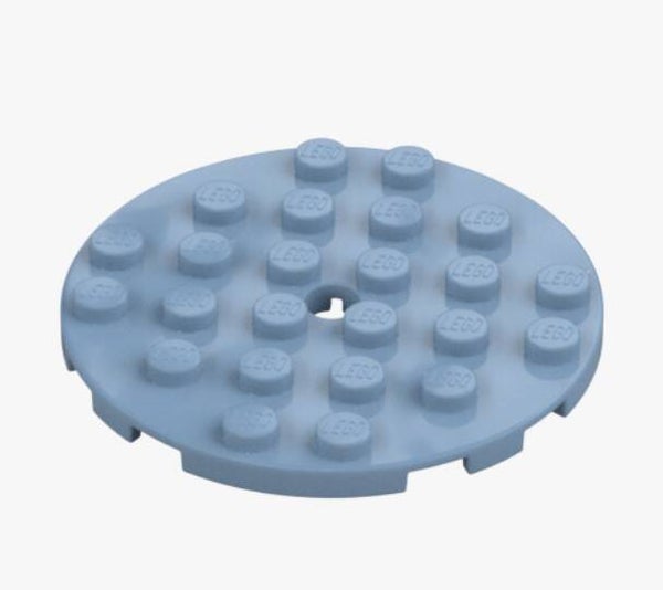 LEGO® Runde Platte 6x6 Sand Blue 11213 Round Plate Snap neu Rundplatte 6569375