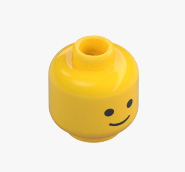 LEGO Kopf Gelb MINI HEAD No.447 9336 Smiley Kopf Neu unbespielt für Minifiguren