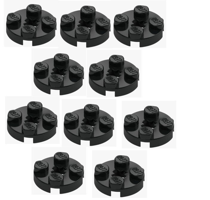 LEGO 10x Runde Platte 2x2 Schwarz Round Plate 4032 403226 black rundplatte NEU
