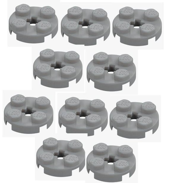 LEGO 10x Runde Platte 2x2 Grau Round Plate 4032 4211475 Medium Stone Grey NEU