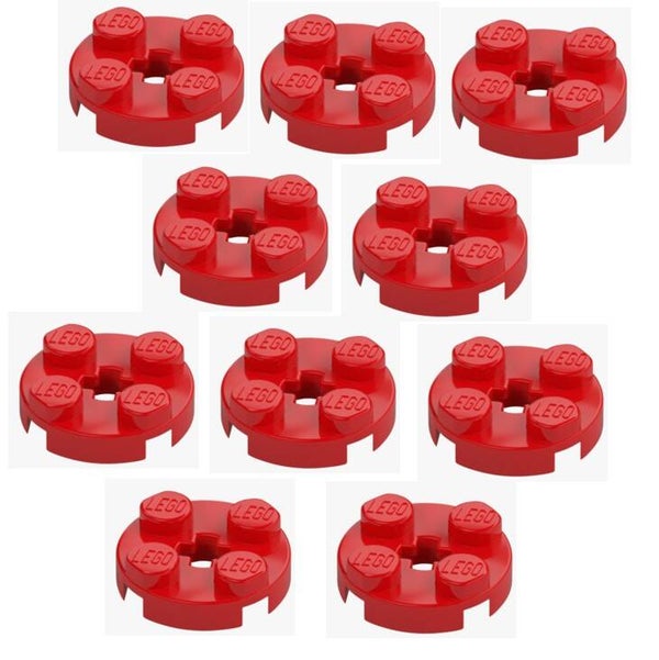 LEGO 10x Runde Platte 2x2 Rot Round Plate 4032 403221 Bright Red Rundplatte NEU