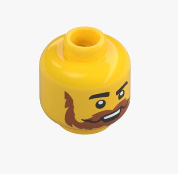 LEGO Minifiguren Kopf No.4031 Bart Gesicht 103184 Wikinger Ritter 6434805
