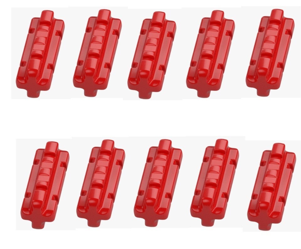 LEGO 10x Technic Achse 2M Rot 32062 Cross Axle mit Nut 4142865 Verbinder NEU