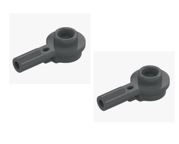 LEGO 2x Stange 1x1 Rund mit Achse Medium Stone Grey 32828 6388118 PLATE ROUND