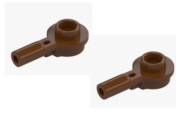 LEGO 2x Stange 1x1 Rund mit Achse Reddish Brown 32828 6306775 braun NEU