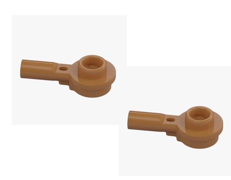 LEGO 2x Stange 1x1 Rund mit Achse Medium Nougat 32828 6433634 PLATE 1X1 ROUND