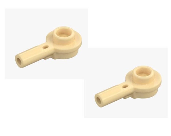 LEGO 2x Stange 1x1 Rund mit Achse Brick Yellow 32828 6449593 beige NEU
