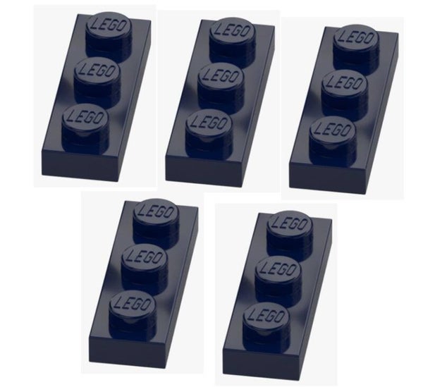 LEGO 5x Platte 1x3 Earth Blue Plate 3623 4177735 NEU PLATE 1X3 Dunkelblau Ersatz