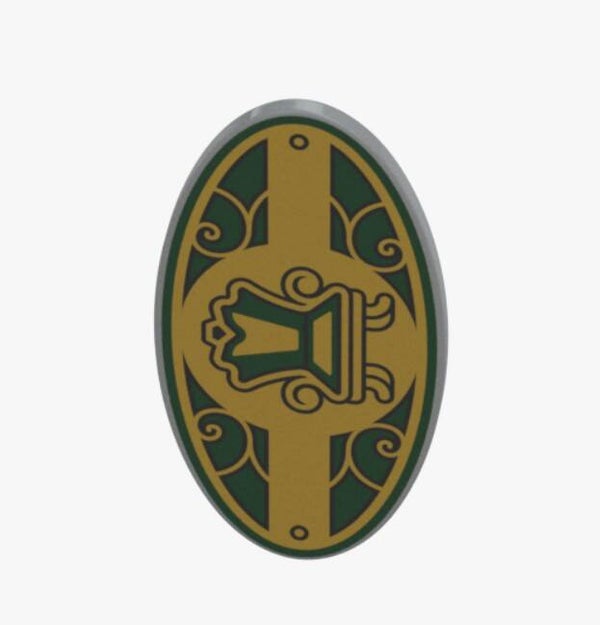 LEGO Ovaler Schild Grün Gold Minifigur Ritter Elfen Zubehör 114853 6575434
