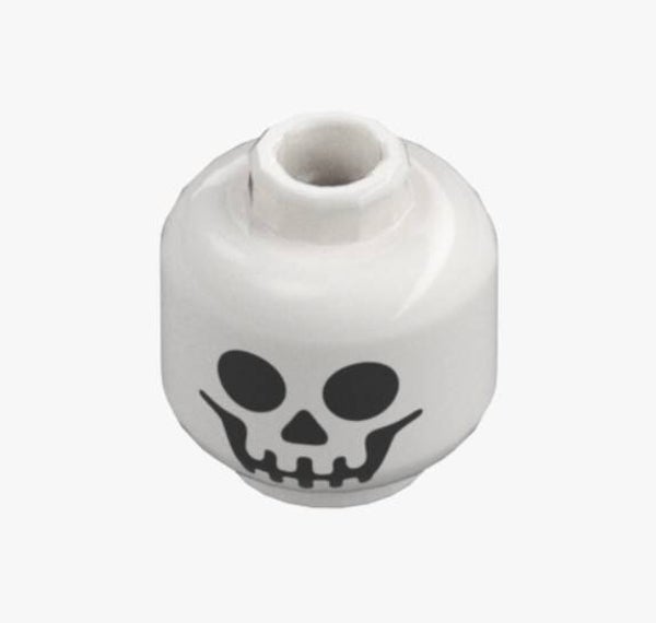 LEGO Skelettkopf Weiß Minifigur Kopf Totenkopf 99574 4651445 Totenkopf Skull