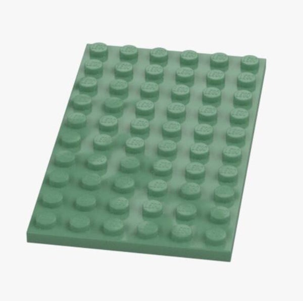 LEGO® Platte 6x10 Sand Green 3033 6528242 Oliv Grün Grundplatte Plate Bauplatte