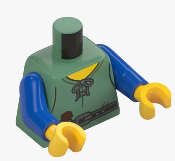 LEGO Waldläufer Bauer Dieb Torso Sand Green Hemd Minifigur 76382 Ritter 6406106