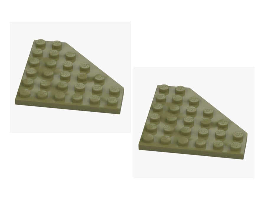 LEGO® 2x Platte 6x6x45° Olive Green 6272101 / 6106 Oliv Grün 6x6 Star Wars