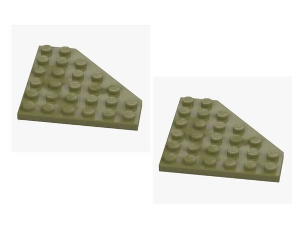 LEGO® 2x Platte 6x6x45° Olive Green 6272101 / 6106 Oliv Grün 6x6 Star Wars