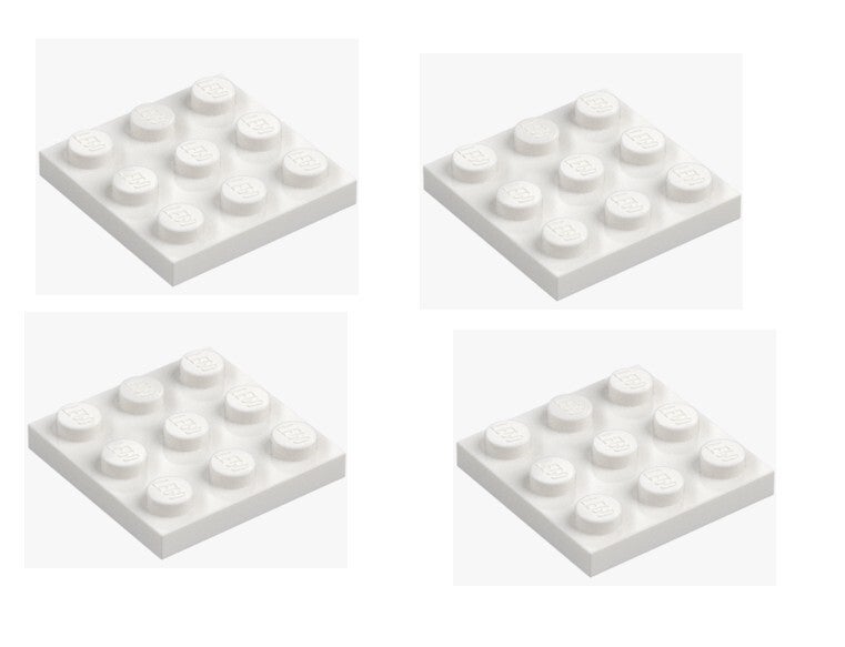 LEGO® 4x Platte 3x3 Weiß White 6104805 11212 Grundplatte Plate Baustein NEU