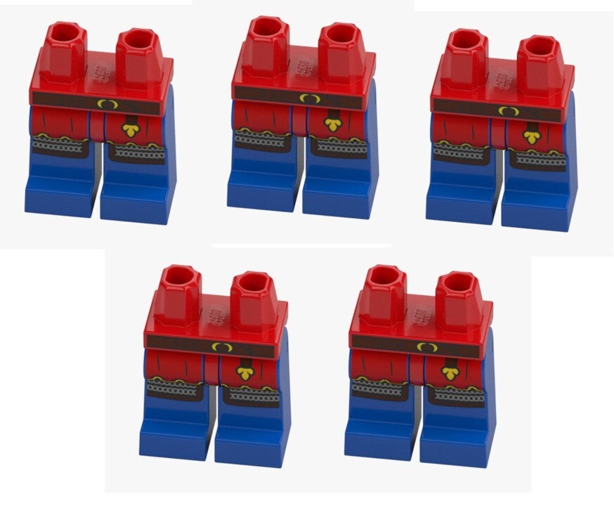 LEGO® 5x Ritter Beine Löwenritter rot blau Hose 6351814 79262 Minifigur Castle