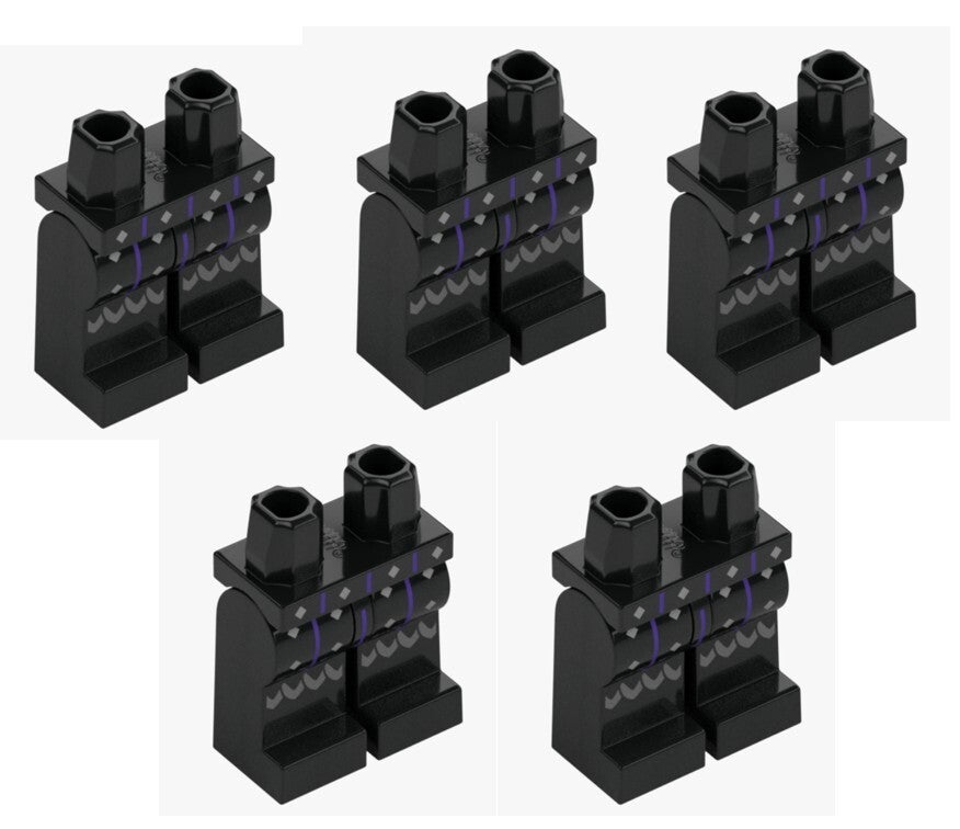 LEGO® 5x Ritter Beine schwarz Hose Minifigur 6538814 112483 Castle Wikinger NEU