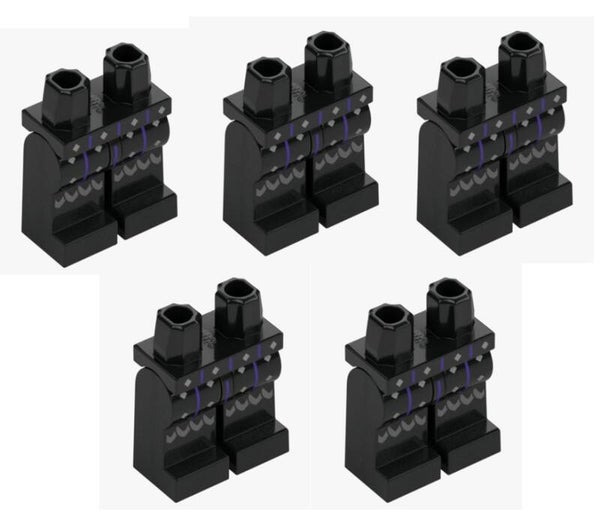 LEGO® 5x Ritter Beine schwarz Hose Minifigur 6538814 112483 Castle Wikinger NEU