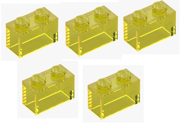 LEGO® 5x Stein 1x2 Transparent Yellow 35743 Element 6514265 Gelb Fensterstein
