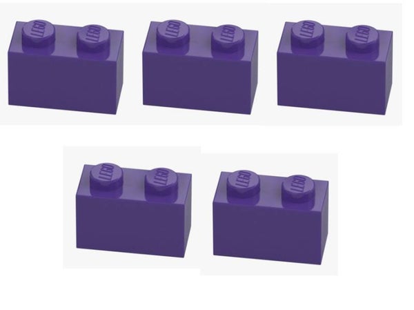 LEGO® 5x Stein 1x2 Medium Lilac Baustein 3004 6104154 Lila Grundbaustein NEU