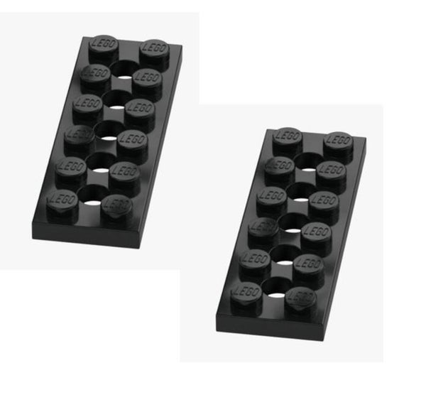 LEGO® 2x Technic Lochplatte 2x6 Schwarz 32001 3200126 Ersatzteil NEU Plate