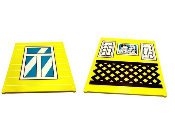 LEGO® Bluey Fenster Glasscheibe 1x6x6 Familie Balkon 42509pb13 Fensterscheibe