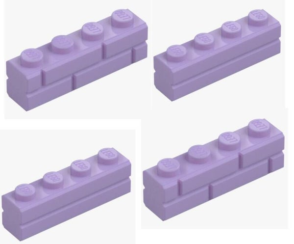 LEGO® 4x Mauerstein 1x4 Lavender Lavendel 15533 6311131 Brick Modified NEU