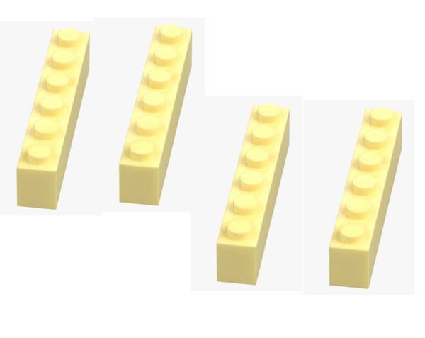 LEGO® 4x Stein 1x6 Cool Yellow Gelb 3009 Baustein 6541347 Grundstein Ersatzteile