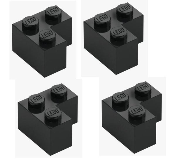 LEGO® 4x Eckstein 1x2x2 Schwarz Black 2357 Eckbaustein 235726 Ecke Brick Corner