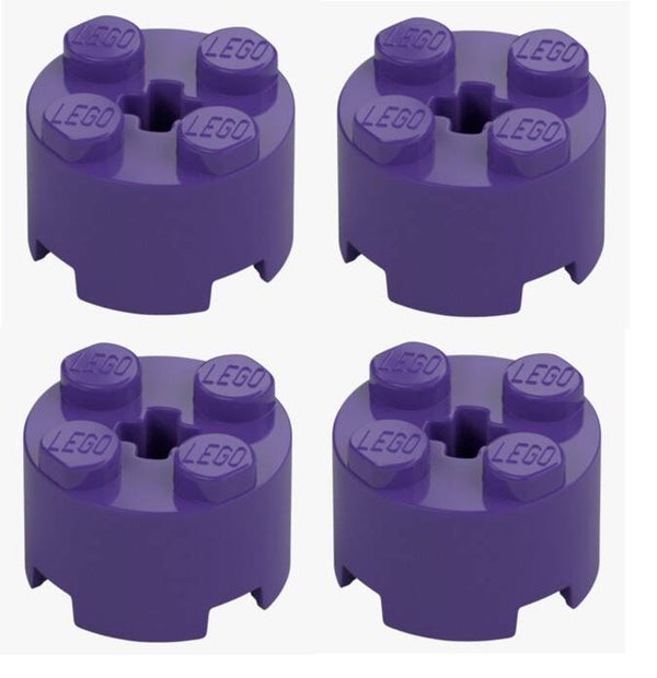 LEGO® 4x Rundstein 2x2 Medium Lilac Lila 6143 Rundstein 4622176 Kreuzachse NEU