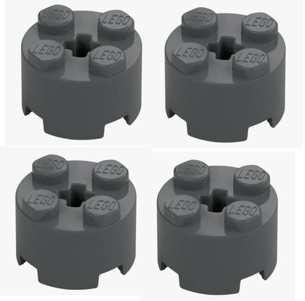 LEGO® 4x Rundstein 2x2 Dark Stone Grey Dunkelgrau 6143 4249139 NEU Ersatzteile