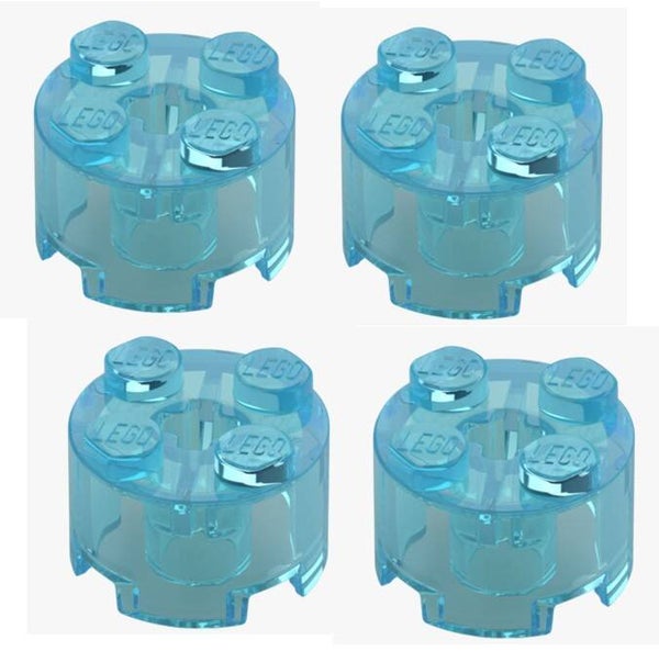 LEGO® 4x Rundstein 2x2 Trans Light Blue Hellblau 39223 6514282 NEU Ersatzteil